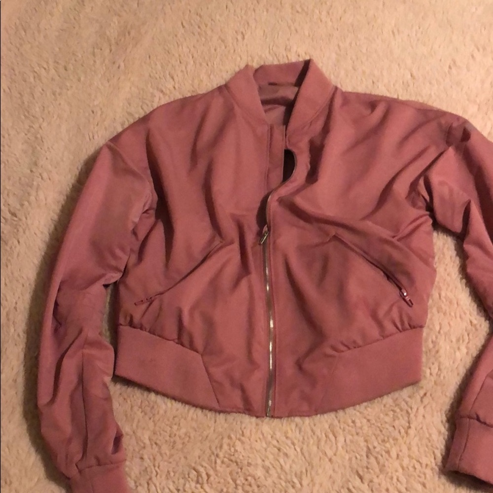 GymShark bomber jacket pink